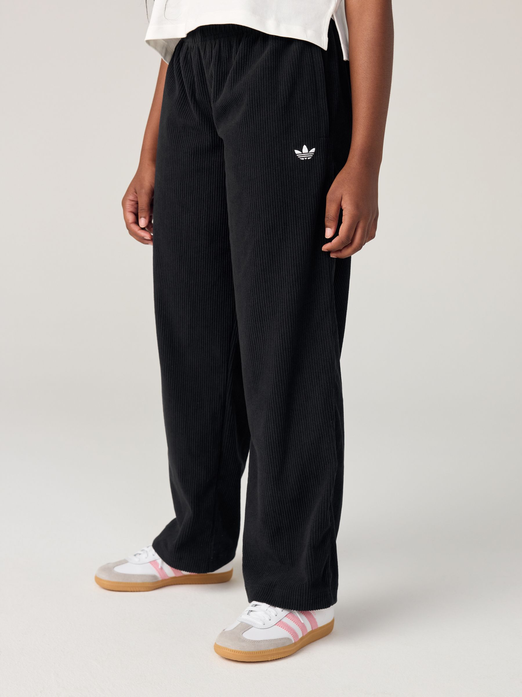 Buy adidas Originals Black Oversized Corduroy Trousers from Next