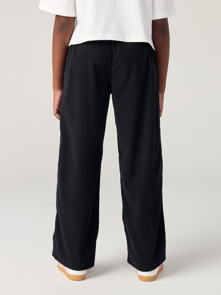adidas Originals Black Oversized Corduroy Trousers - Image 2 of 4 adidas Originals Black Oversized Corduroy Trousers - Image 2 of 4