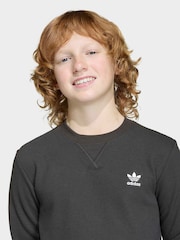 שחור - adidas Originals Waffle Long Sleeved Top - תמונה 4 מתוך 6