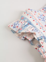 White Strawberry Baby Woven Top and Trousers Set 2 Piece (0mths-2yrs) - Image 14 of 16