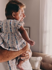 White Strawberry Baby Woven Top and Trousers Set 2 Piece (0mths-2yrs) - Image 4 of 16