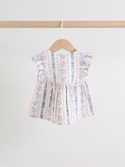 White Strawberry Baby Woven Top and Trousers Set 2 Piece (0mths-2yrs) - Image 8 of 16