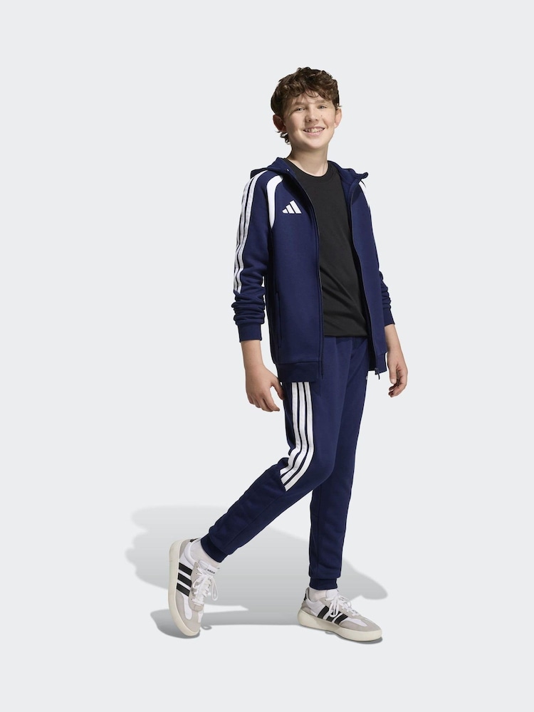 adidas Blue Tiro 26 League Zip Fleece Hoodie - Image 1 of 5 adidas Blue Tiro 26 League Zip Fleece Hoodie - Image 1 of 5