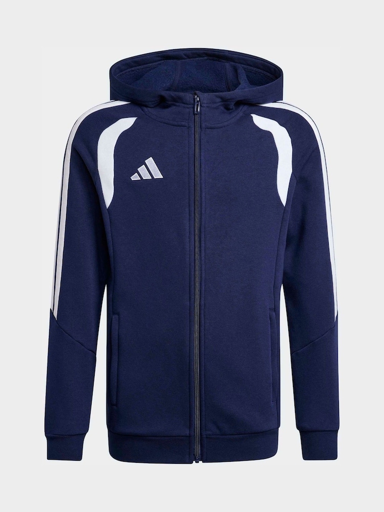 adidas Blue Tiro 26 League Zip Fleece Hoodie - Image 6 of 6
