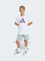 adidas White Essentials Kids T-Shirt - Image 3 of 6