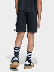 adidas Originals Black 3 Stripe Shorts - Image 2 of 6