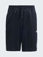 adidas Originals Black 3 Stripe Shorts - Image 6 of 6