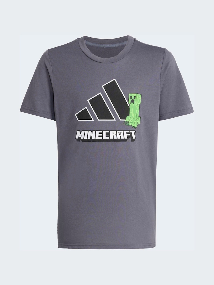 Szürke - adidas Minecraft Training Climacool póló - 7/ 7 kép