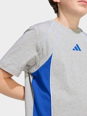Grå - adidas Färgblock T-shirt - Bild 5 av 6