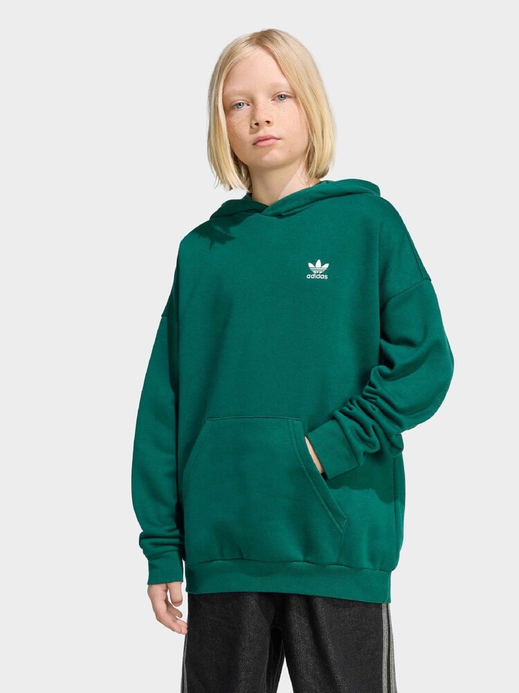 adidas Originals Green Loose Fleece Kids Hoodie - Image 1 of 6