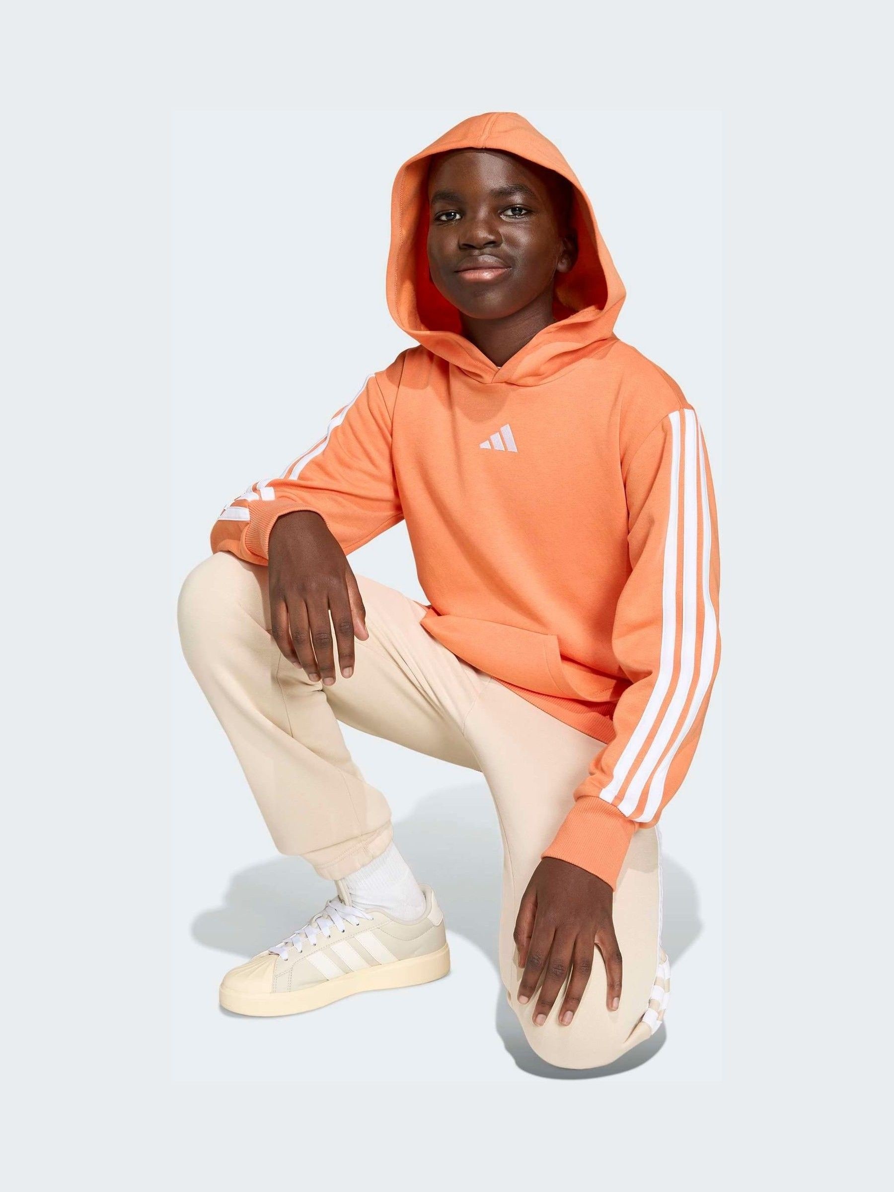 adidas オレンジ フード付きトレーナーとスカート上下 Next：日本 オレンジ - adidas Essentials キッズ パーカー from Next