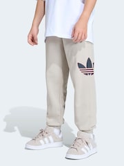 adidas Originals Neutral Oversized Trefoil Joggers - Image 1 of 6