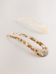Cream Resin Hair Pin - Image 3 of 3