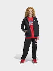 adidas Originals Black Oversized Full Zip Hoodie - Image 3 of 6