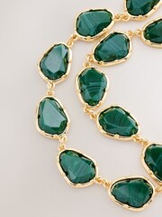 Green Jewel Stone Necklace - Image 2 of 3