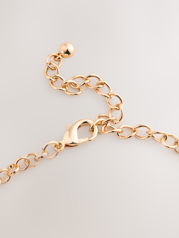 لون ذهبي - Brunch Charm Necklace - صورة 5 من 5