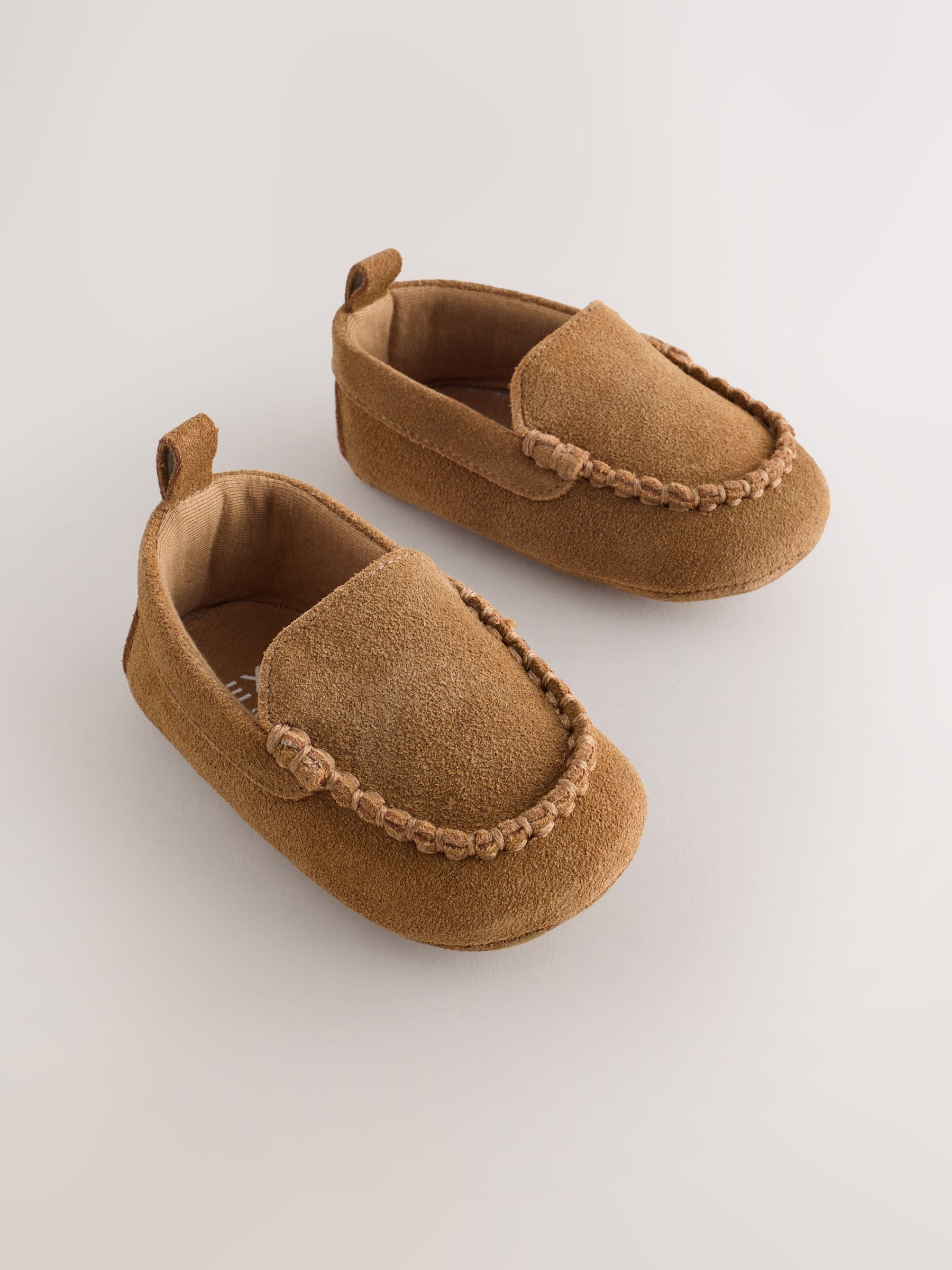 Tan Brown - Baby Suede Shoes (0-2mths)