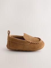 Tan Brown Baby Suede Shoes (0-2mths) - Image 2 of 5