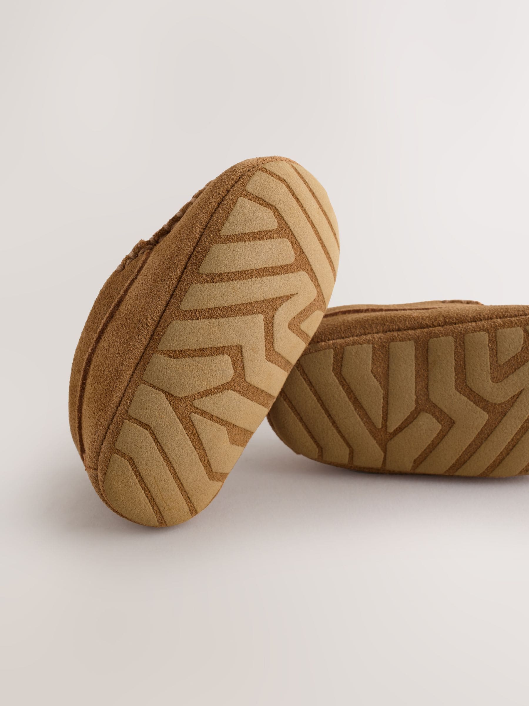 Buy Tan Brown Baby Suede Shoes (0-2mths) from Next USA display picture 1