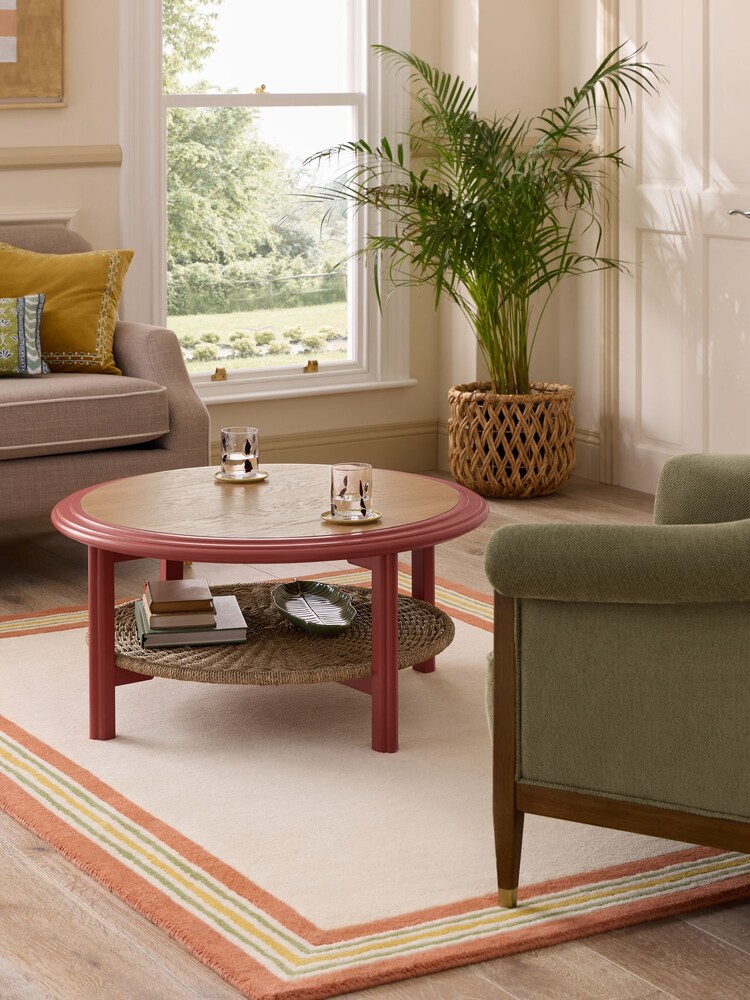 Nina Campbell Red Alder Rattan Coffee Table - Image 1 of 7 Nina Campbell Red Alder Rattan Coffee Table - Image 1 of 7