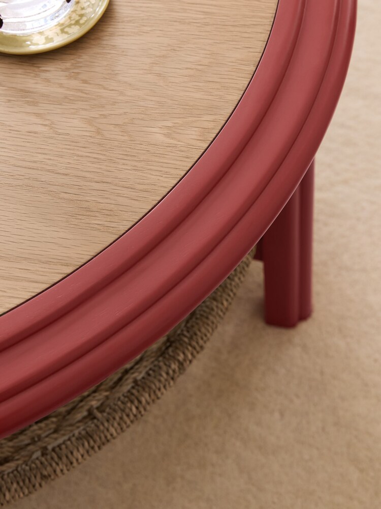 Nina Campbell Red Alder Rattan Coffee Table - Image 2 of 7 Nina Campbell Red Alder Rattan Coffee Table - Image 2 of 7
