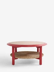 Nina Campbell Red Alder Rattan Coffee Table - Image 4 of 7