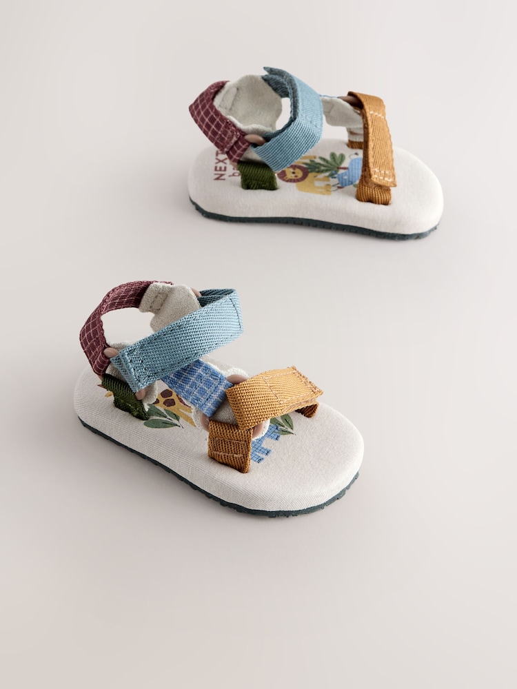 Neutral Safari Baby Trekker Sandals (0-2mths) - Image 1 of 7
