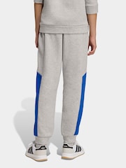 adidas Grey Colourblock Joggers - Image 3 of 6