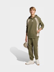 adidas Black Colourblock Joggers - Image 3 of 6