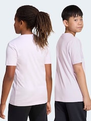 adidas Purple Essentials Kids T-Shirt - Image 5 of 6