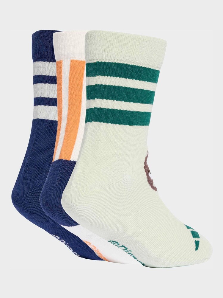 adidas White Disney Zootopia Crew Socks 3 Pack - Image 1 of 4 adidas White Disney Zootopia Crew Socks 3 Pack - Image 1 of 4