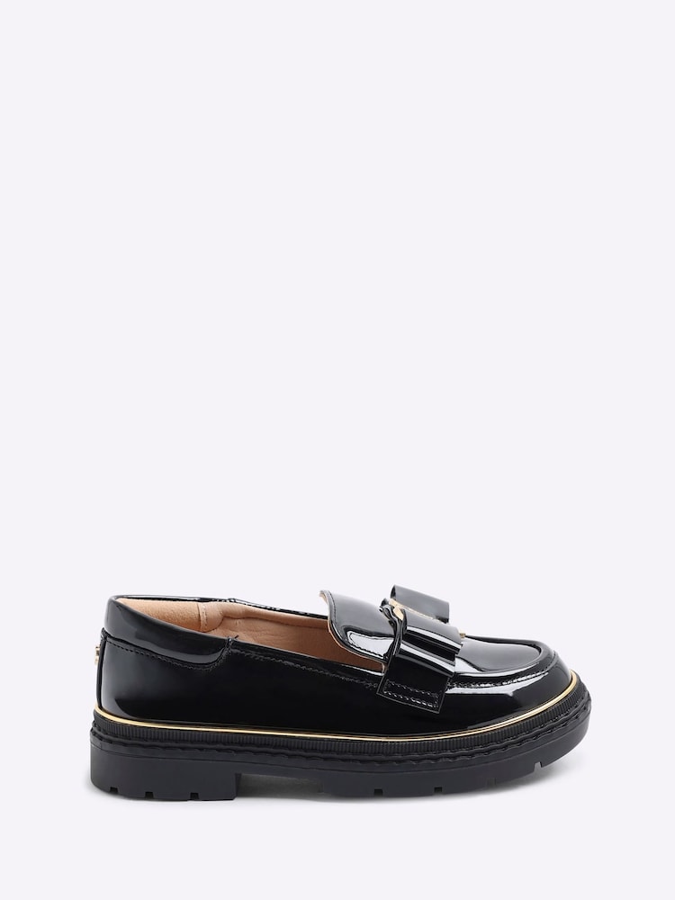 River Island Girls Bow Flat Loafers - Bild 2 von 5 River Island Girls Bow Flat Loafers - Bild 2 von 5