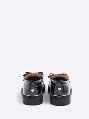 River Island Black Girls Bow Flat Loafers - Image 5 of 5