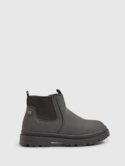 River Island Black Borg Lined Chelsea Boots - Image 1 of 5