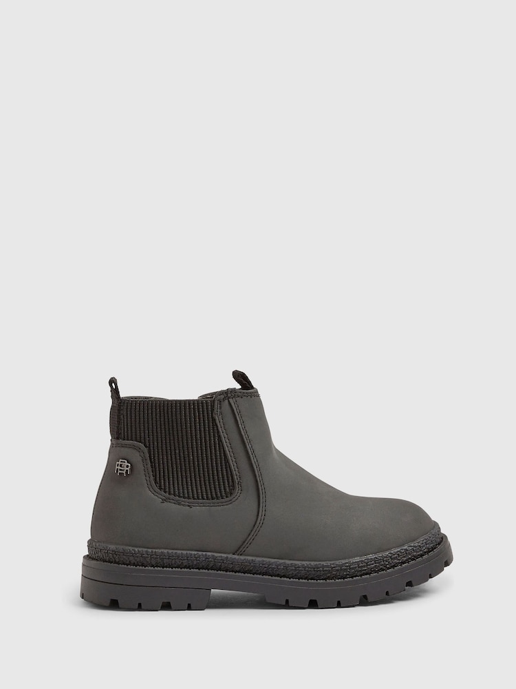 River Island Black Borg Lined Chelsea Boots - Image 1 of 5 River Island Black Borg Lined Chelsea Boots - Image 1 of 5