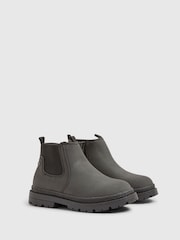 River Island Black Borg Lined Chelsea Boots - Image 2 of 5