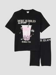 River Island Girls Bubble Tee Cycle Set - Slika 1 iz 5