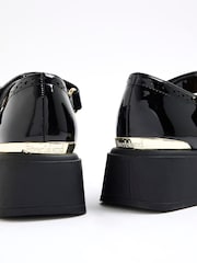 River Island Girls Heeled T Bar Brogue Shoes - Bild 4 von 4