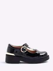 River Island Black Girls T Bar Mary Jane Shoes - Image 1 of 4