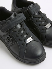 River Island Black Boys Faux Leather Lion Head Trainers - Image 4 of 6