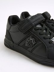 River Island Black Boys Faux Leather Lion Head Trainers - Image 5 of 6