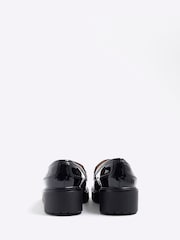 River Island Black Girls Wedged Bow Loafers - Image 4 of 5