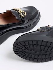 River Island Black Girls Wedged Bow Loafers - Image 5 of 5