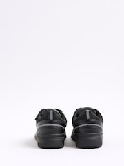 River Island Black Boys Faux Leather Monogram Trainers - Image 4 of 5