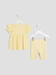 River Island Girls Daisy Bow Rib Top Set - Bild 2 von 5