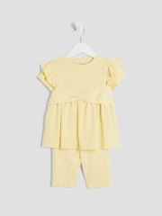 River Island Girls Daisy Bow Rib Top Set - Bild 3 von 5