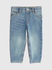 River Island Blue Tapered Fit Boys Stretch Jeans - Image 1 of 4