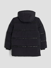 River Island Black Boys Taped Puffer Jacket - Image 5 of 5