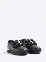 River Island Black Girls Double Bow Trainers - Image 2 of 5