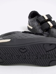 River Island Black Girls Double Bow Trainers - Image 4 of 5